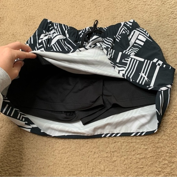 Slazenger golf black white print skort - Picture 5 of 8